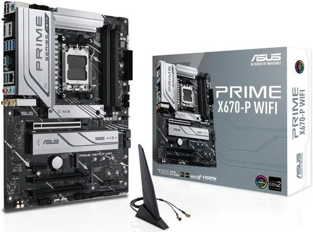 Main image of ASUS Prime X670-P WiFi AMD AM5 ATX Motherboard