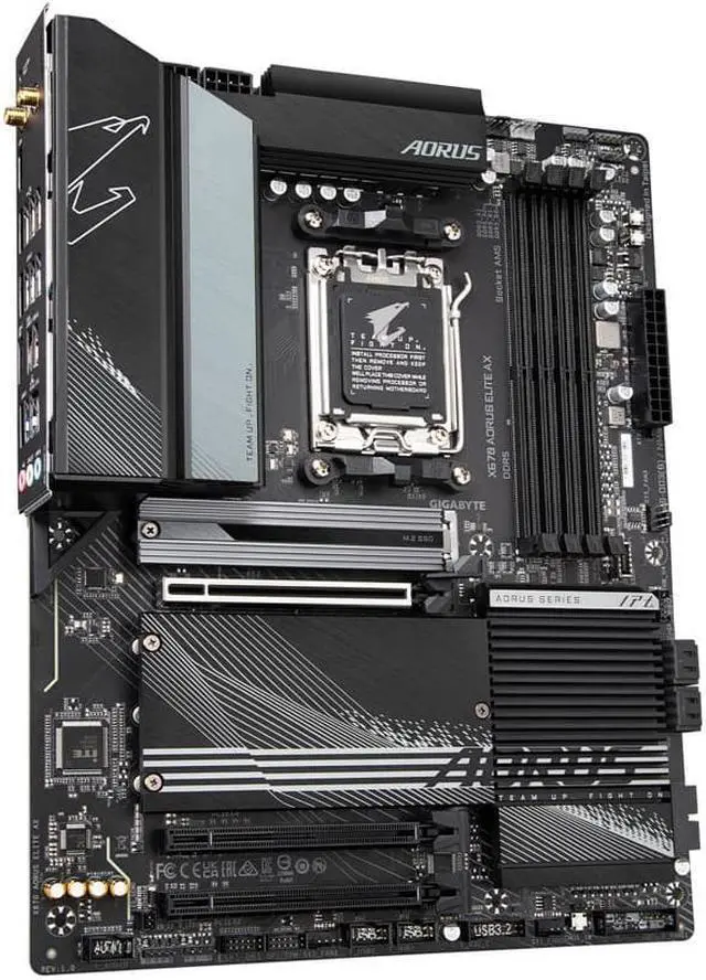Alt view image 3 of 7 - Gigabyte X670 AORUS ELITE AX AMD AM5 ATX Motherboard