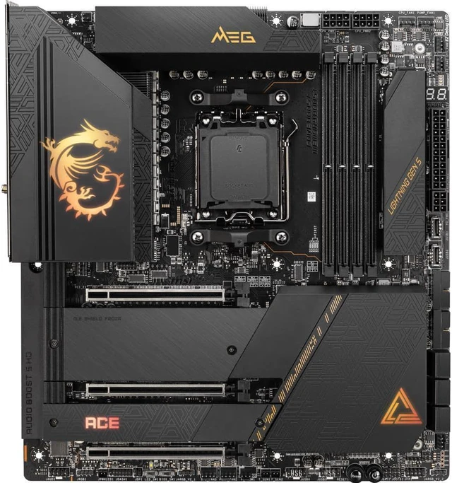 Alt view image 3 of 7 - MSI MEG X670E ACE AMD AM5 EATX Motherboard
