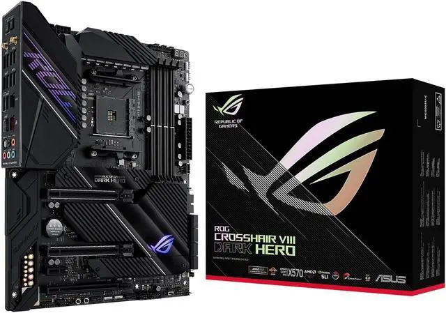Main image of ASUS ROG Crosshair VIII Dark Hero X570 AMD AM4 ATX Motherboard