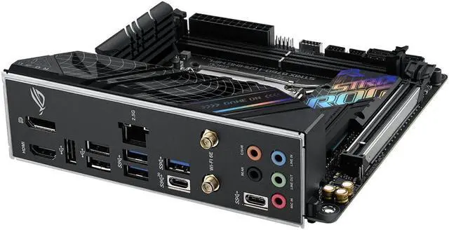 Alt view image 3 of 10 - ASUS ROG Strix B760-I Gaming WiFi Intel B760(13th and 12th Gen) LGA 1700 mini-ITX motherboard, 8 + 1 power stages, DDR5 up to 7600 MT/s, PCIe 5.0, two M.2 slots, WiFi 6E, USB 3.2 Gen 2x2 Type-C