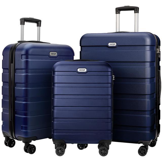 thumbnail image 2 of 3-Piece Lightweight Suitcase Set With TSA Lock - 20/24/28 Inch Expandable Luggage 2 of 13