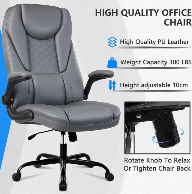 CoolHut Ergonomic Office Chair, High Back Adjustable Computer Desk