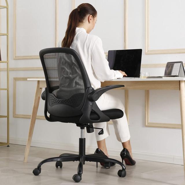 KERDOM Office Chair Ergonomic Desk Chair Breathable Mesh Computer Chair Comfy Swivel Task Chair with Flip up Armrests and Adjustable Height Newegg