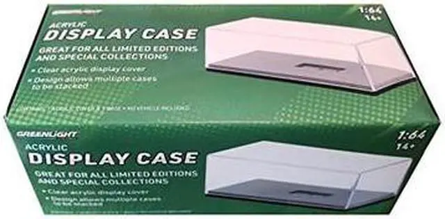 Alt view image 3 of 11 - acrylic display show case with plastic base for 1/64 scale model cars by greenlight 55025
