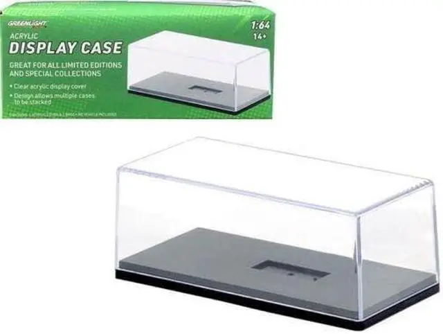 Alt view image 6 of 11 - acrylic display show case with plastic base for 1/64 scale model cars by greenlight 55025