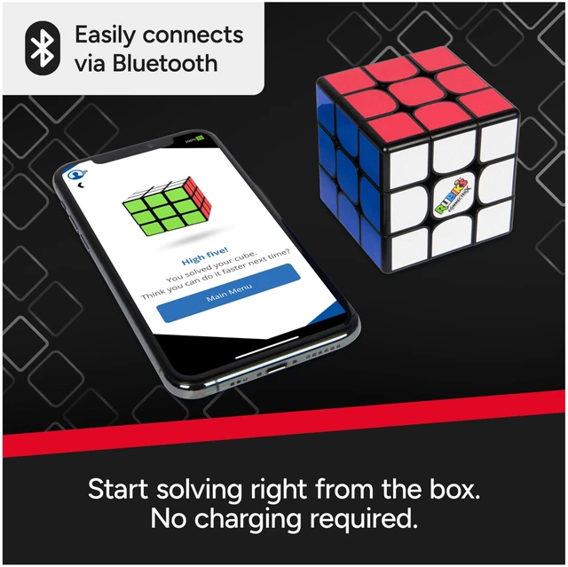 Alt view image 5 of 7 - Rubik's Cube, The Official Rubiks ConnectedX, Bluetooth-Enabled 3x3 Speed Cube
