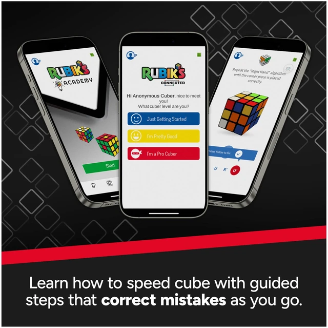 Alt view image 3 of 7 - Rubik's Cube, The Official Rubiks ConnectedX, Bluetooth-Enabled 3x3 Speed Cube