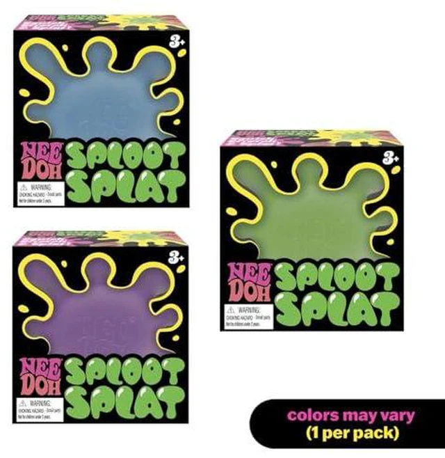 Alt view image 3 of 7 - Schylling NeeDoh SplootSplat 3pc Blue, Purple, Green Full Set