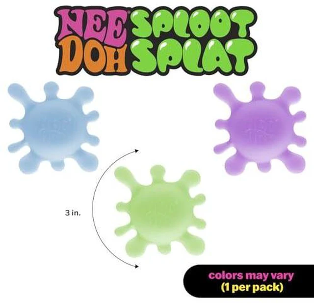 Alt view image 6 of 7 - Schylling NeeDoh SplootSplat 3pc Blue, Purple, Green Full Set