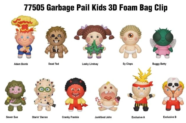 Alt view image 2 of 2 - Garbage Pail Kids 3D Figural Foam Bag Clip Series 1 Mystery Pack (1 RANDOM Figure)