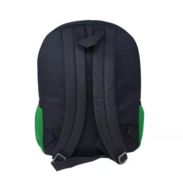 Alt view image 3 of 4 - Minecraft Collage 16" Creepers Theme Kids Backpack