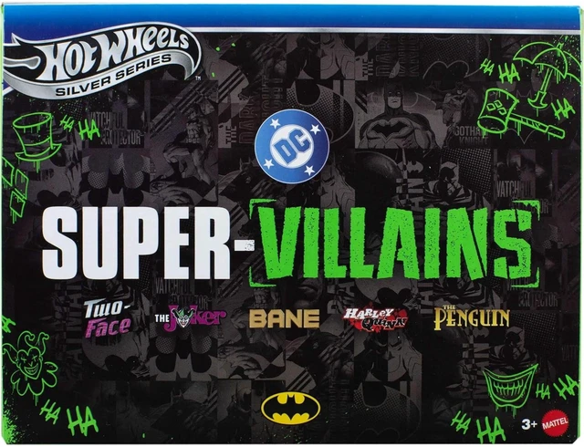 Alt view image 2 of 6 - Hot Wheels Batman 5-Pack 1:64 Scale Die-Cast Silver Series Super-Villain Vehicles