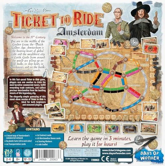 Alt view image 14 of 14 - Days of Wonder Ticket to Ride: Amsterdam
