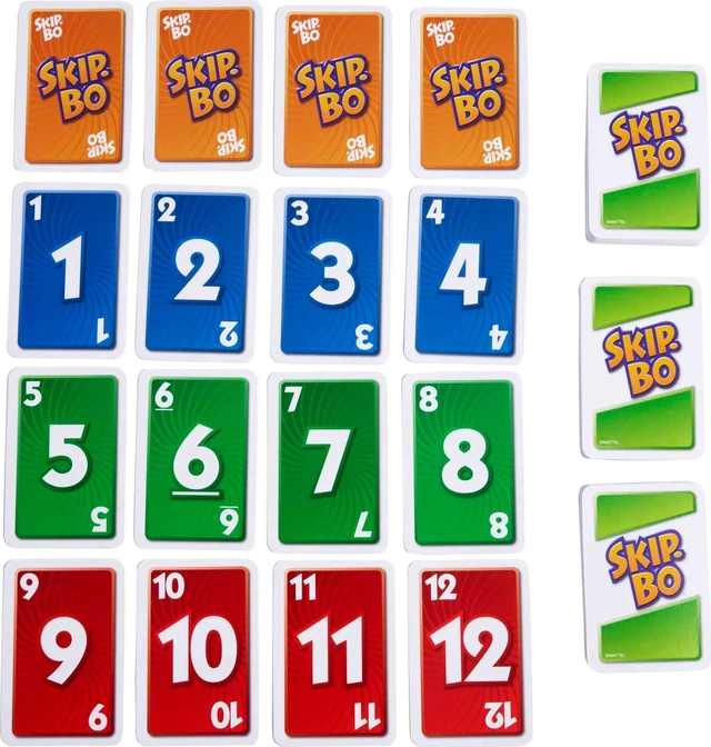 Alt view image 4 of 5 - Mattel Games Skip-Bo Card Game in Storage Tin, for 2-6 Players