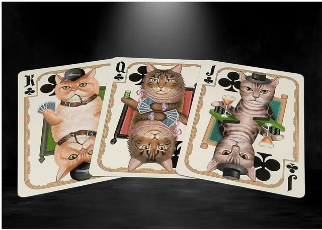 Alt view image 3 of 6 - Bicycle Poker Cats V2 Playing Cards