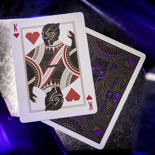 Alt view image 4 of 7 - theory11 Black Panther Premium Marvel Playing Cards