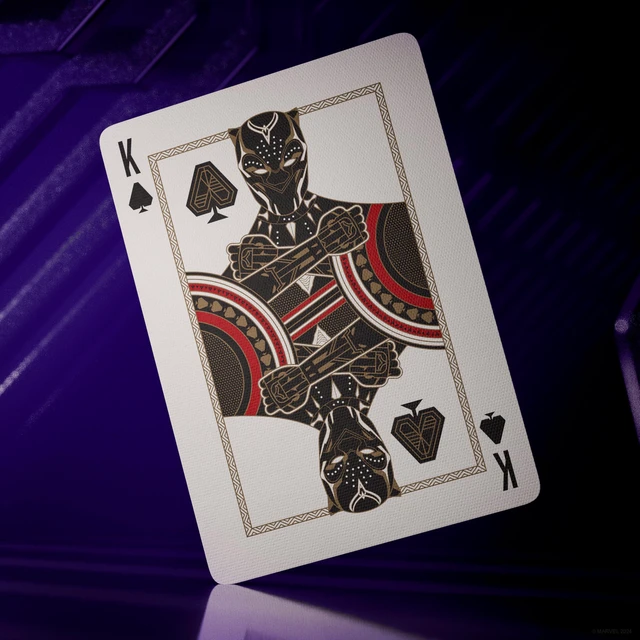 Alt view image 6 of 7 - theory11 Black Panther Premium Marvel Playing Cards