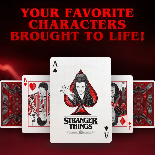 Alt view image 3 of 7 - theory11 Stranger Things Premium Playing Cards, Poker Size Standard Index