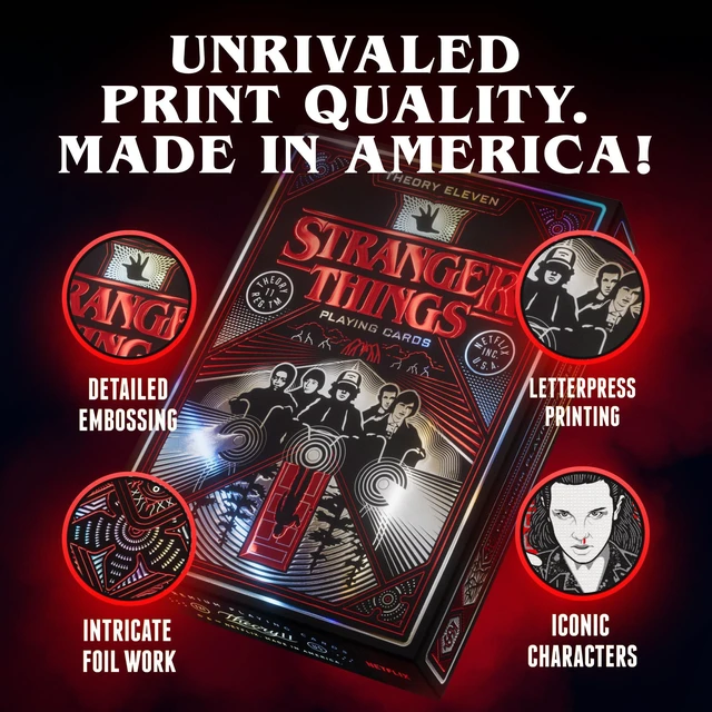 Alt view image 4 of 7 - theory11 Stranger Things Premium Playing Cards, Poker Size Standard Index