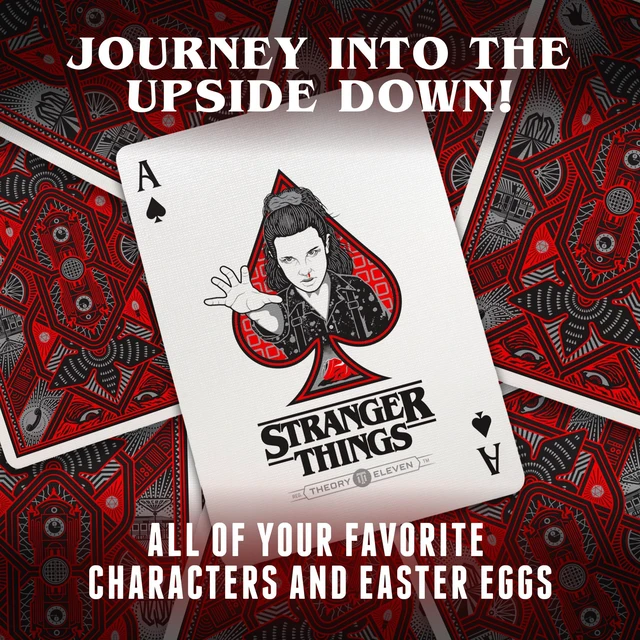 Alt view image 5 of 7 - theory11 Stranger Things Premium Playing Cards, Poker Size Standard Index