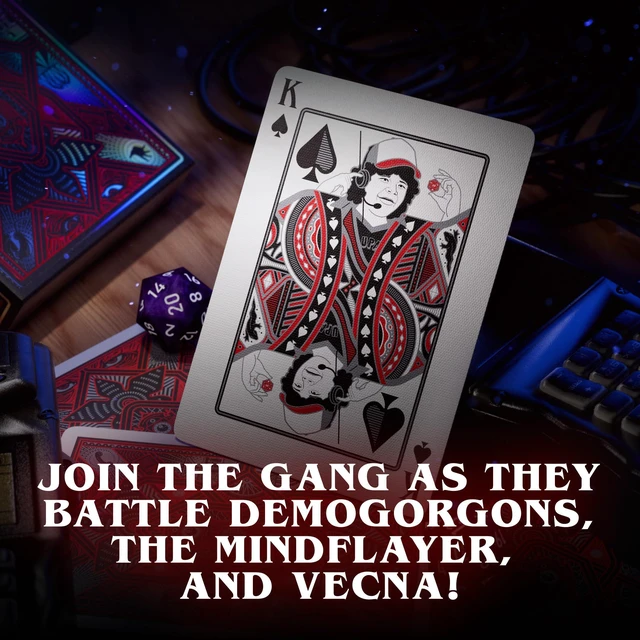 Alt view image 7 of 7 - theory11 Stranger Things Premium Playing Cards, Poker Size Standard Index