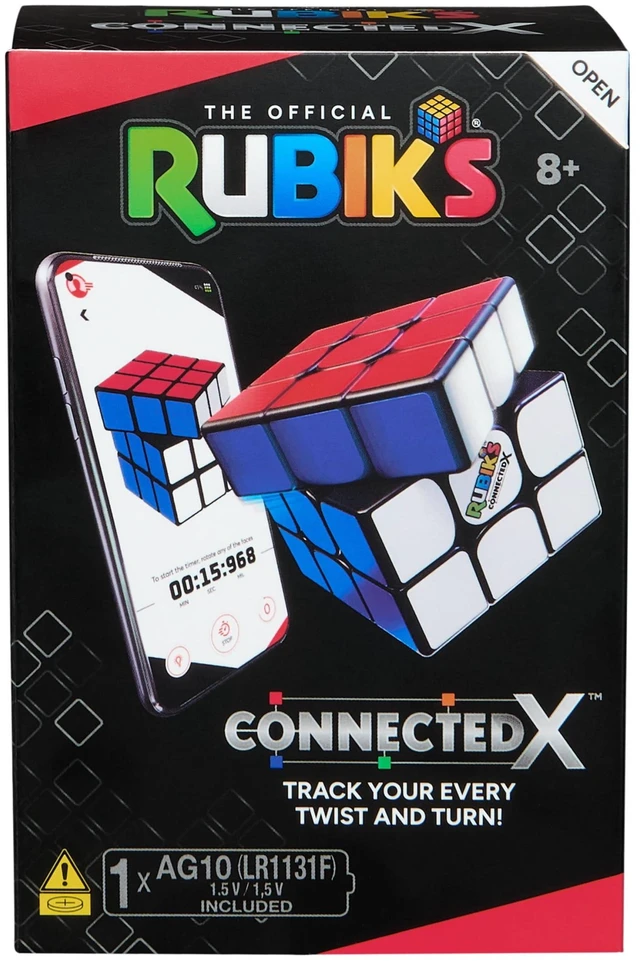 Main image of Rubiks Cube ConnectedX, Bluetooth Enabled 3x3 Classic Cube