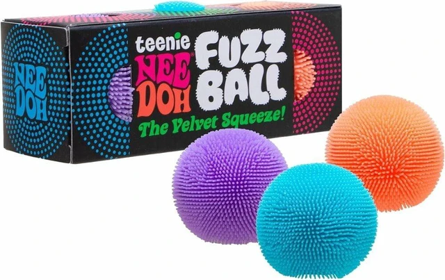 Main image of Schylling Teenie NeeDoh 3-pack Fuzz Balls - Teenie 1" Squish Toys