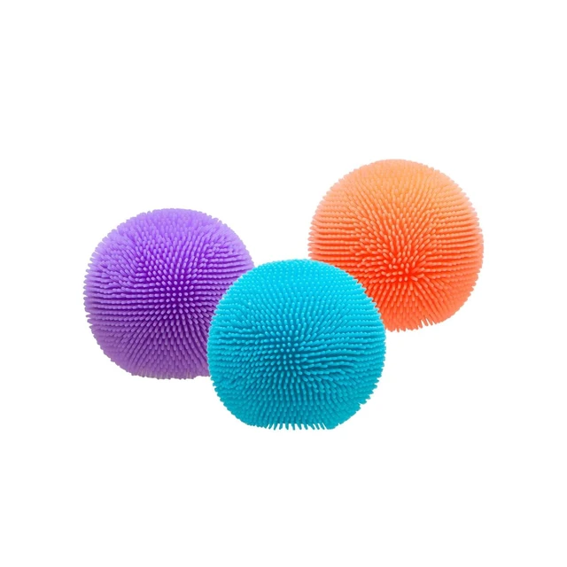Alt view image 3 of 6 - Schylling Teenie NeeDoh 3-pack Fuzz Balls - Teenie 1" Squish Toys