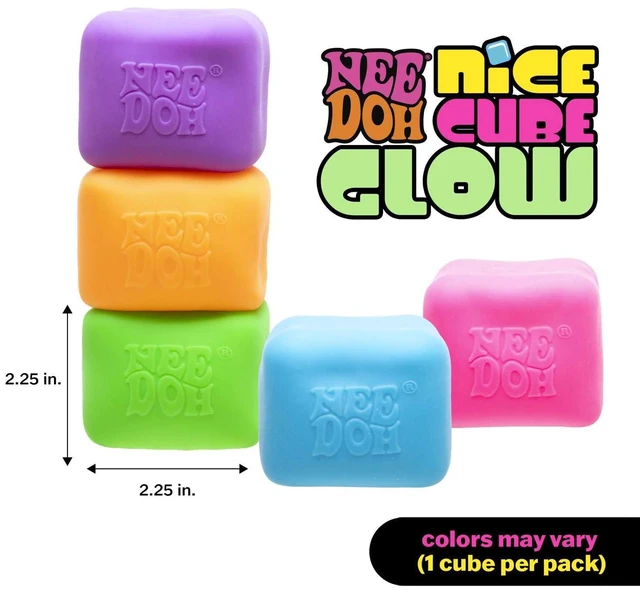 Main image of Schylling NeeDoh Nice Cube Glow - Super Solid Glow in The Dark Squish Sensory Toy