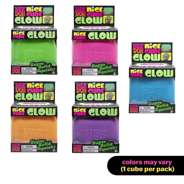 Alt view image 2 of 6 - Schylling NeeDoh Nice Cube Glow - Super Solid Glow in The Dark Squish Sensory Toy