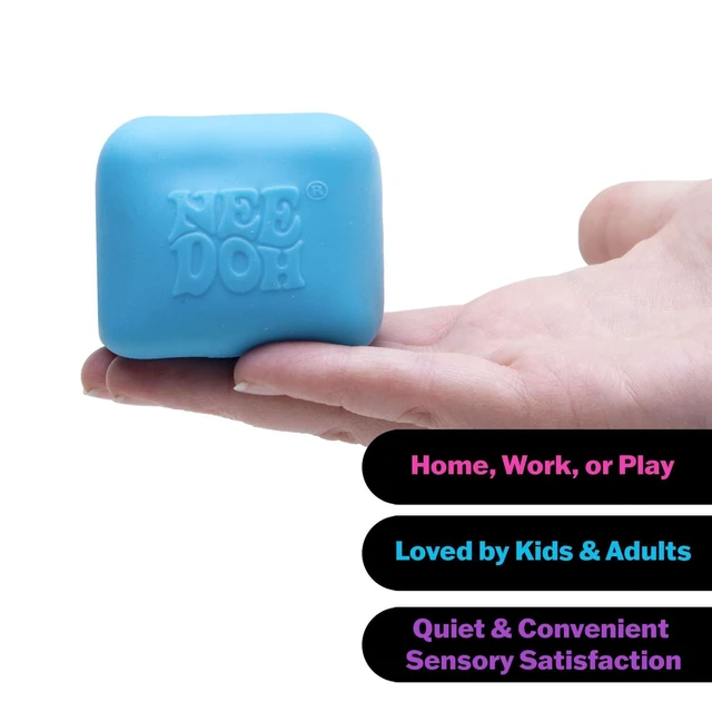 Alt view image 4 of 6 - Schylling NeeDoh Nice Cube Glow - Super Solid Glow in The Dark Squish Sensory Toy