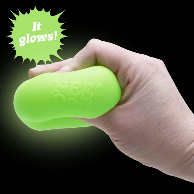 Alt view image 5 of 6 - Schylling NeeDoh Nice Cube Glow - Super Solid Glow in The Dark Squish Sensory Toy