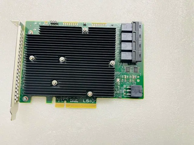 Alt view image 5 of 6 - LSI SAS 9300-16I 12GB/S HBA BUS ADAPTER CARD IT Mode 4*SFF-8643 SATA Cable US