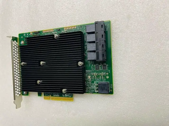 Alt view image 3 of 6 - LSI SAS 9300-16I 12GB/S HBA BUS ADAPTER CARD IT Mode 4*SFF-8643 SATA Cable US