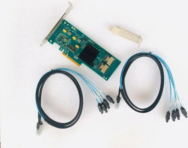 Alt view image 3 of 4 - LSI 9201-8i = (9211-8i) 6Gbps SAS HBA FW: P20 IT Mode ZFS FreeNAS unRAID+ 8087 SATA Cable