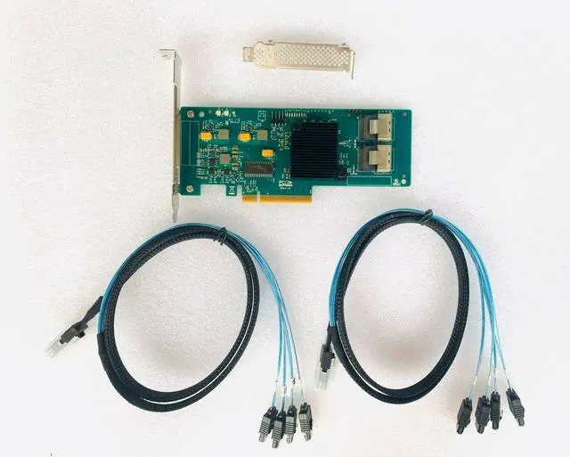 Alt view image 2 of 4 - LSI 9201-8i = (9211-8i) 6Gbps SAS HBA FW: P20 IT Mode ZFS FreeNAS unRAID+ 8087 SATA Cable
