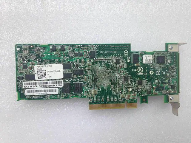 Alt view image 5 of 6 - ASR-6805T Adaptec RAID 6805T 8Port PCI-E 512MB Cache SAS RAID Controller