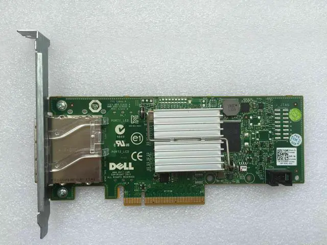 Alt view image 6 of 6 - For Dell H200E 6Gb/s SAS PCIe HBA 2 Port Ext SFF-8088 12DNW LSI SAS 2008=LSI 9200-8E