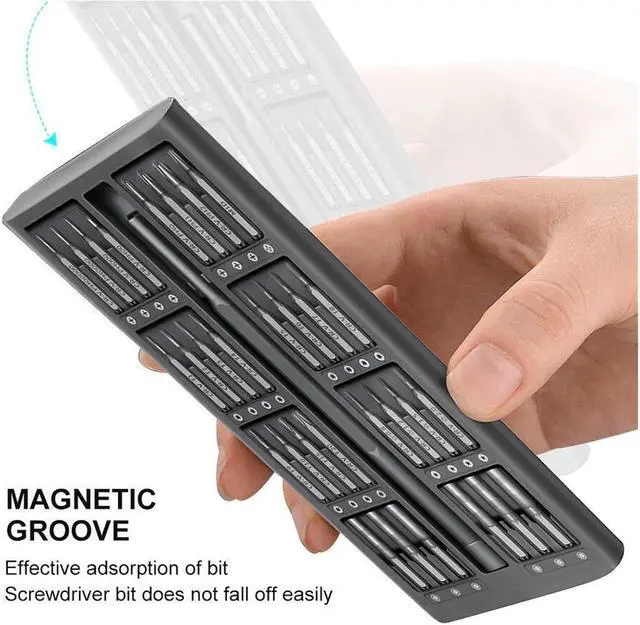 Alt view image 5 of 7 - KUTUMAI Screwdriver Bits Magnetic Portable Case 63 in 1 Set Multifunctional Pocket Mini Repair Tool Kit for Electronics, Tablet, Xiaomi Iphone Computer Tri Wing Torx Screwdrivers Mini Screwdriver