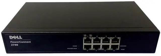 Main image of Dell PowerConnect 2708 Managed Ethernet 8 port
