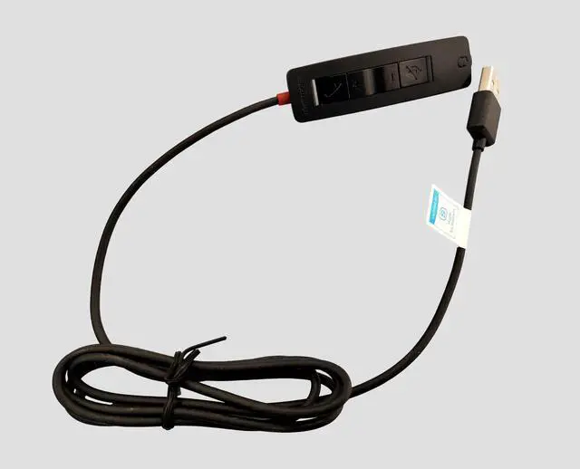 Alt view image 2 of 2 - Plantronics Adapter-Blackwire300-DA Plantronics Blackwire 300 DA Stereo Headset 3.5mm to USB Adapter