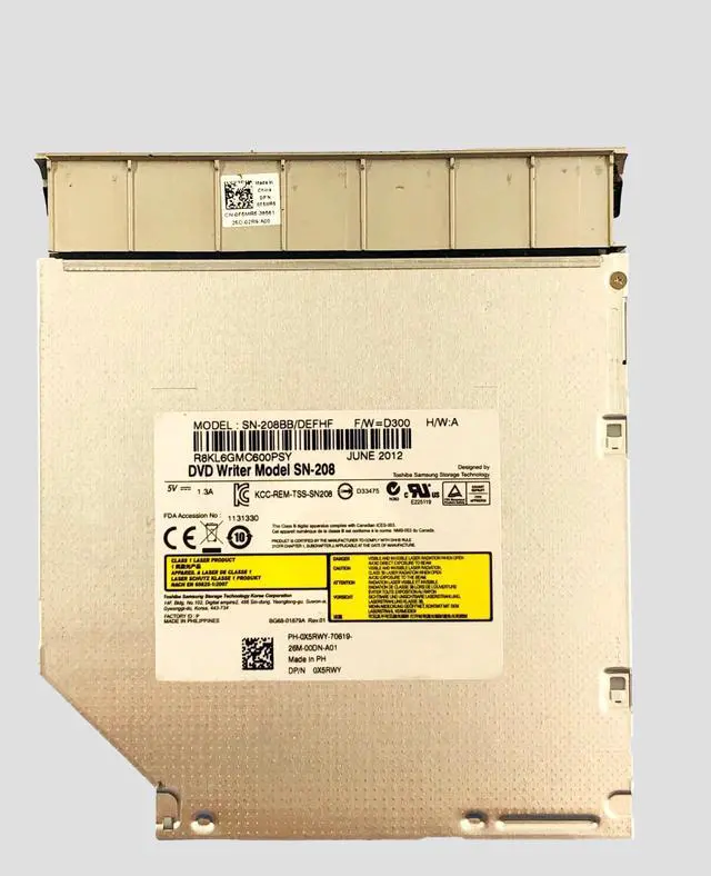 Main image of Dell SATA CD-RW/DVD-ROM Drive SN-208 0X5RWY w Special Bezel