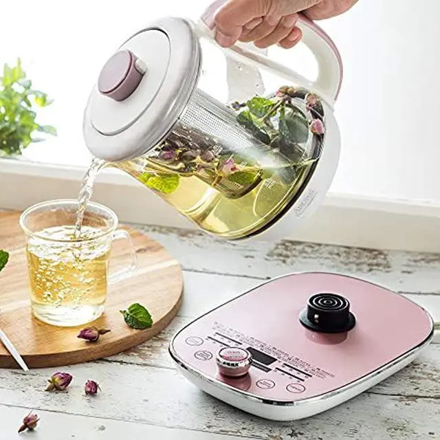 Alt view image 3 of 6 - Aroma Professional AWK-701 16-in-1 Nutri-Water, Green, Fruit, Flower Tea, Coffee, Multi-Use Kettle, Delay Timer, 1.5L, Pink