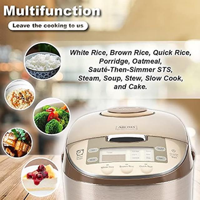 Aroma Professional Digital Rice Cooker, Slow Cooker & Food Steamer