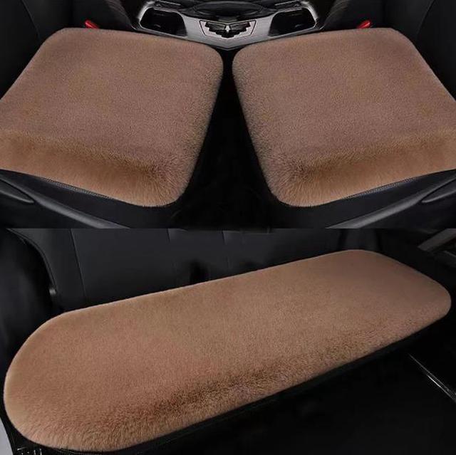 Imitation Rabbit Fur Seat Covers For Cars Winter Plush Car Seat
