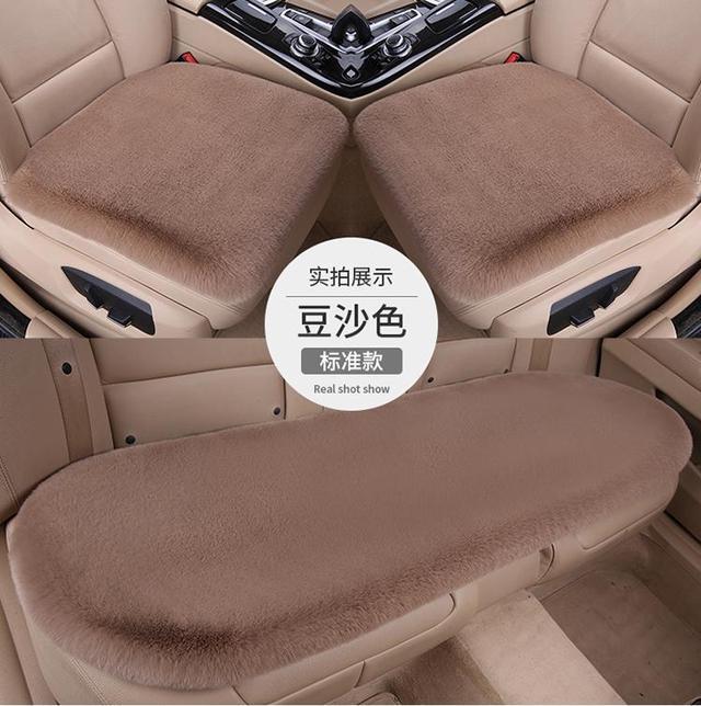Imitation Rabbit Fur Seat Covers For Cars Winter Plush Car Seat