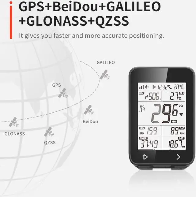 Alt view image 5 of 7 - IGPSPORT iGS320 GPS Cycling Computer | Small Black Sports Accessory with 2.4-Inch Anti-Glare Screen and 72H Battery Life