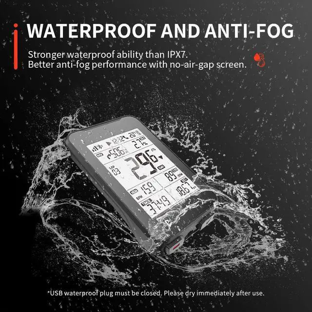 Alt view image 6 of 7 - IGPSPORT iGS320 GPS Cycling Computer | Small Black Sports Accessory with 2.4-Inch Anti-Glare Screen and 72H Battery Life
