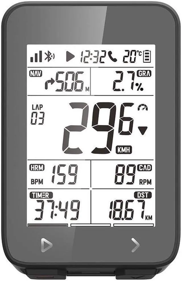 Main image of IGPSPORT iGS320 GPS Cycling Computer | Small Black Sports Accessory with 2.4-Inch Anti-Glare Screen and 72H Battery Life